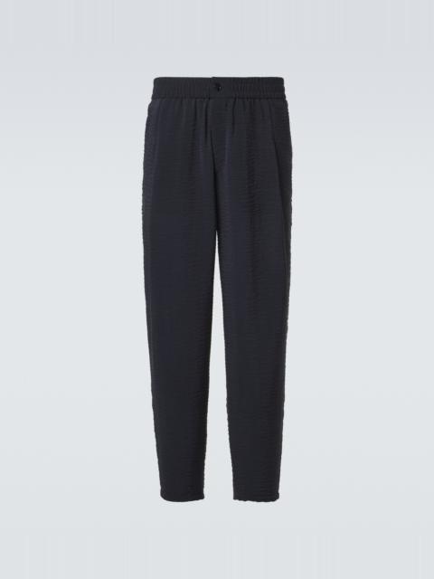 GIORGIO ARMANI Seersucker straight pants