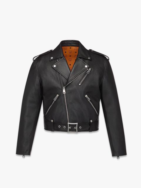 Cropped Rider Jacket in Lamb Leather