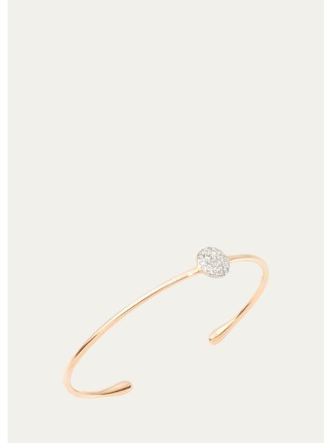 Pomellato Sabbia 18K Rose Gold White Diamond Bracelet