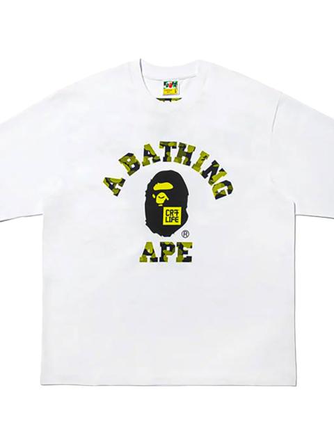 A BATHING APE® CR7Life Ronaldo College T-Shirt "White" 1M23 110 920 WH