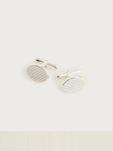 J.CREW Sterling silver oval cuff links