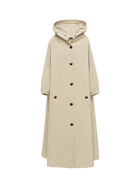 Prada Canvas hooded raincoat