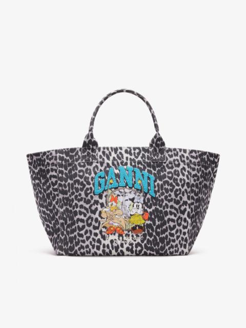 GANNI TOTE XXL WITH MINNIE MOUSE & DAISY DUCK
