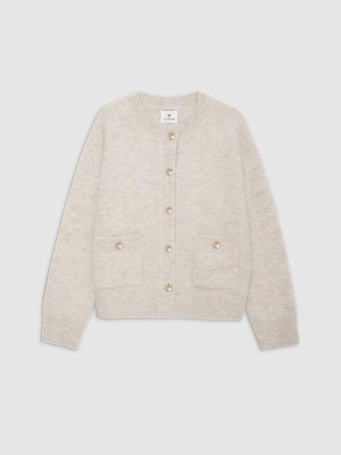 ANINE BING Bobbie Cardigan - Light Oat