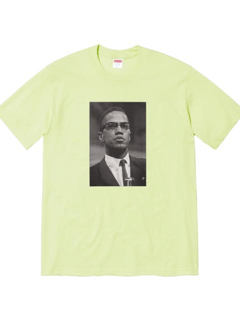 Supreme 최고 Malcolm X 티 'Pale Mint 이름 *