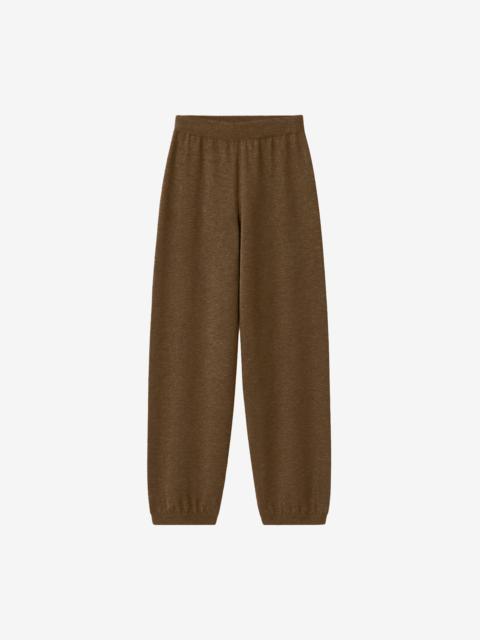 The Frankie Shop Olia Knit Joggers - Dark Camel