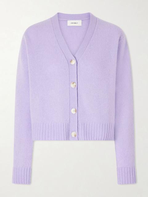 LISA YANG Marionette cashmere and silk-blend cardigan Purple
