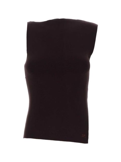 courrèges Aubergine Viscose Blend Tank Top