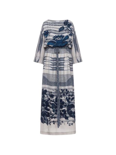 Pierre-Louis Mascia Tetris floral-print maxi dress