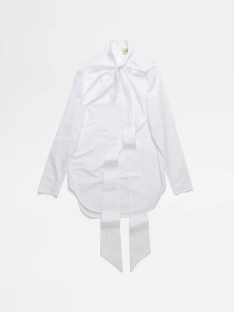 Tod's SHIRT WITH SASH - WHITE