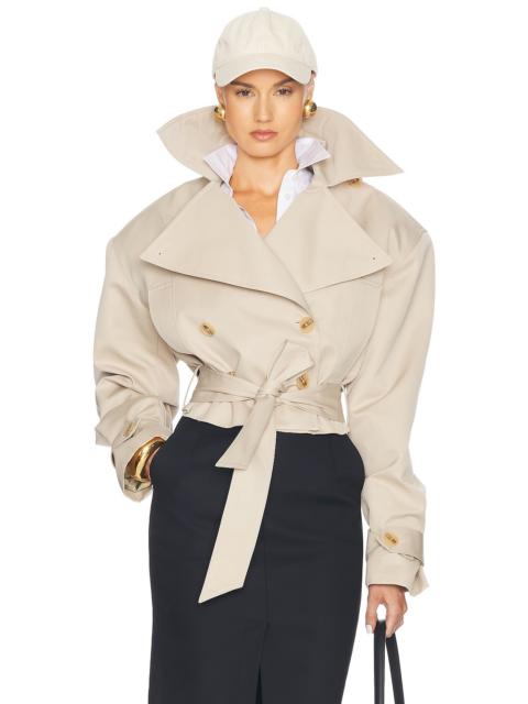 HELSA Oversized Cropped Trench