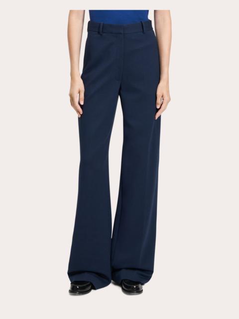 Classic Creased Straight-Leg Trousers
