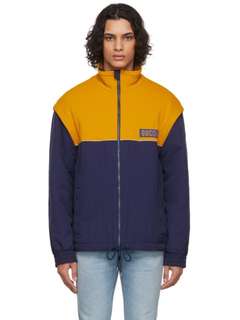 GUCCI two-tone Technical jersey jacket