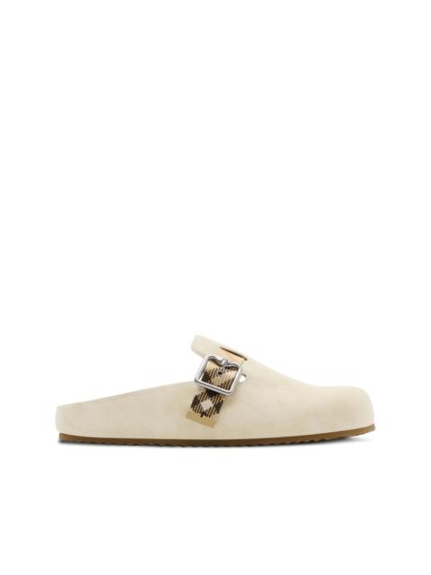 Burberry suede Urchin clogs