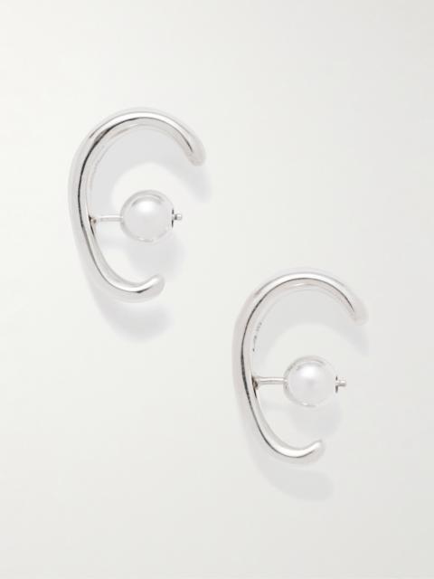 Sophie Buhai Petite Noodle Silver Hoop Earrings