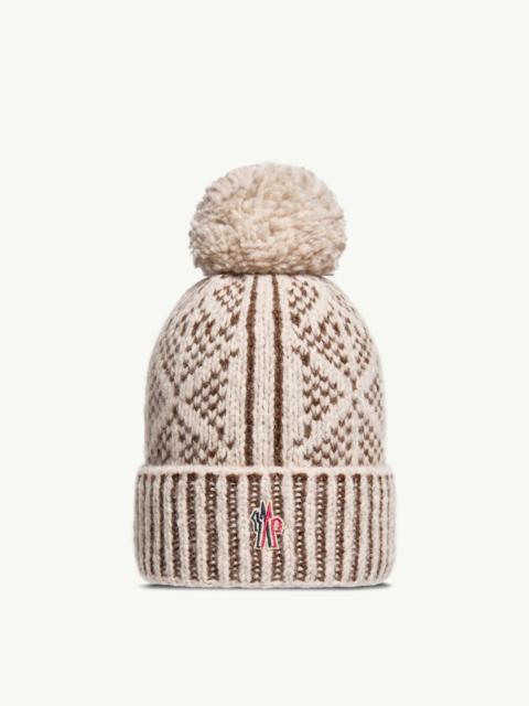 Moncler Grenoble Alpaca & Wool Blend Beanie with Pom Pom