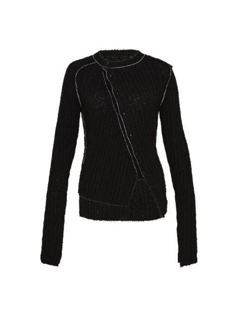 Y's Tight Asymmetry Cardigan