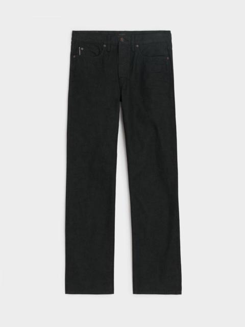 TODD SNYDER Straight Japanese Lightweight Jean in Dark Charcoal