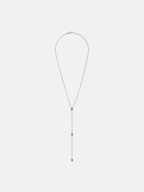 ANITA KO 18kt gold necklace with emeralds