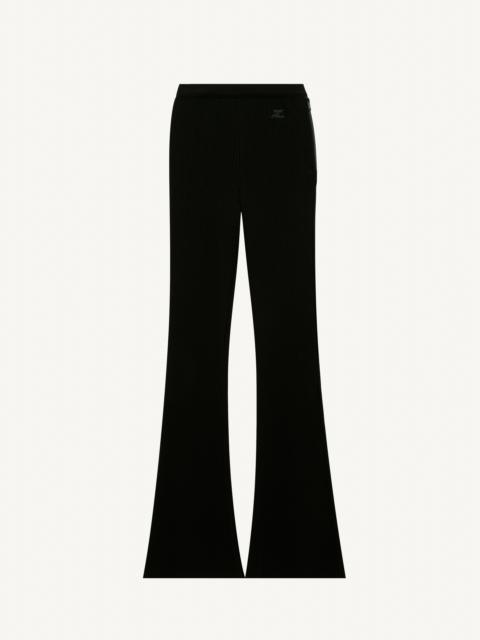 courrèges ICONIC RIB KNIT FLARE PANTS