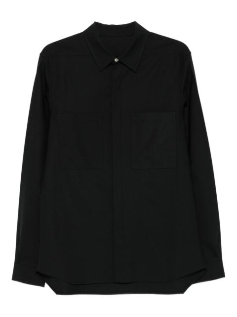 Rick Owens double-pocket long-sleeve shirt