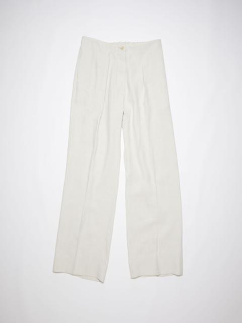 Acne Studios Linen blend trousers - Cream white