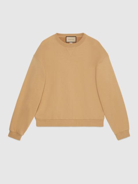 GUCCI Cotton jersey sweatshirt with Web