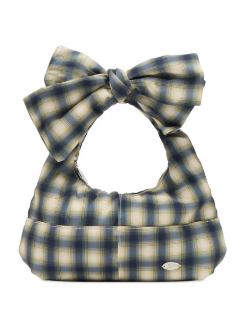 DAMSON MADDER. Damson Madder Roo Check Tie Bag