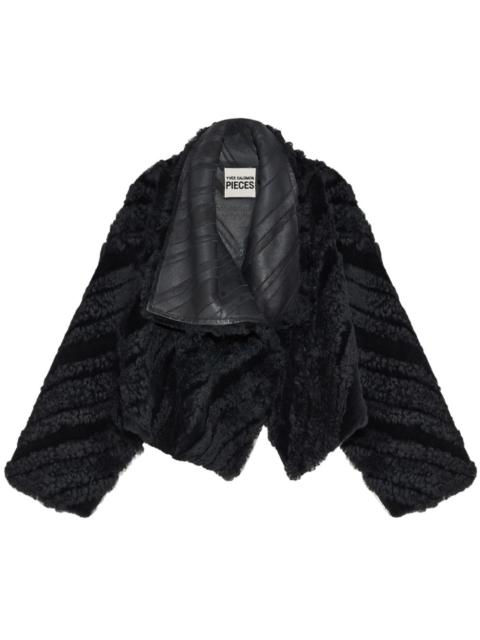 Yves Salomon cropped draped jacket
