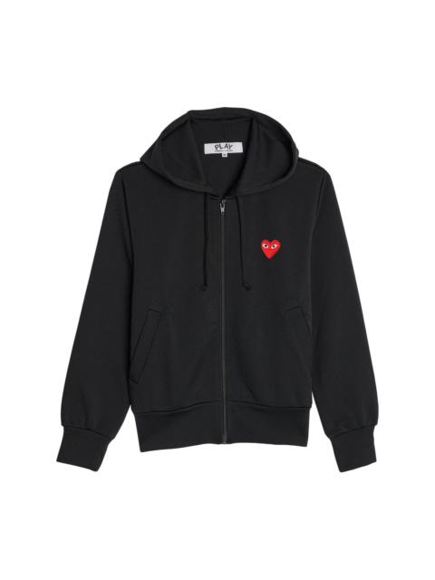 Comme des Garçons PLAY logo-patch zipped hoodie