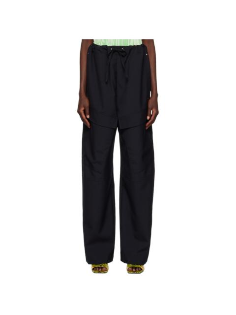 Navy Herb Trousers