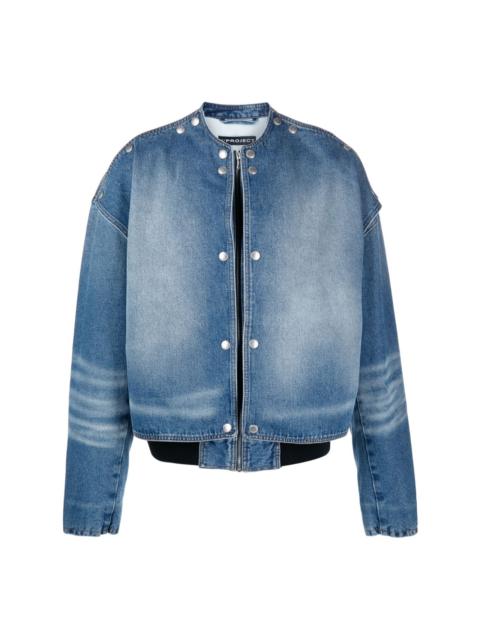 Y/Project layered-design cotton denim jacket
