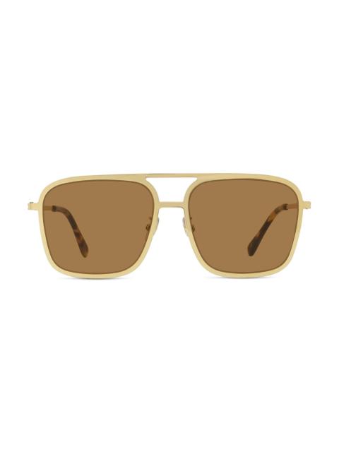 Stella McCartney Women's Pilot 57MM Square Sunglasses - Endura Gold