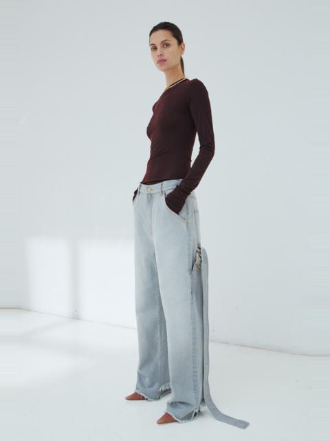 DARKPARK LISA - BELT ADORNED LOOSE FIT DENIM