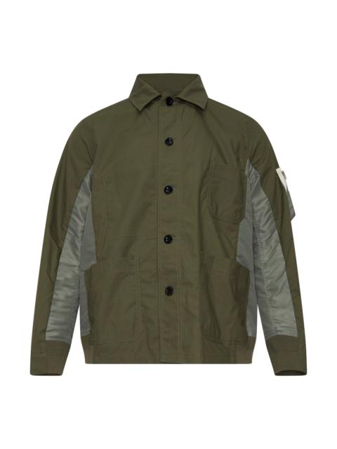 sacai Cotton Nylon Oxford Jacket