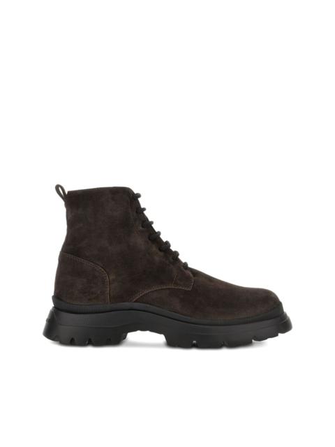 HOGAN suede ankle boots