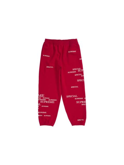 Supreme Supreme Special Sweatpant Red
