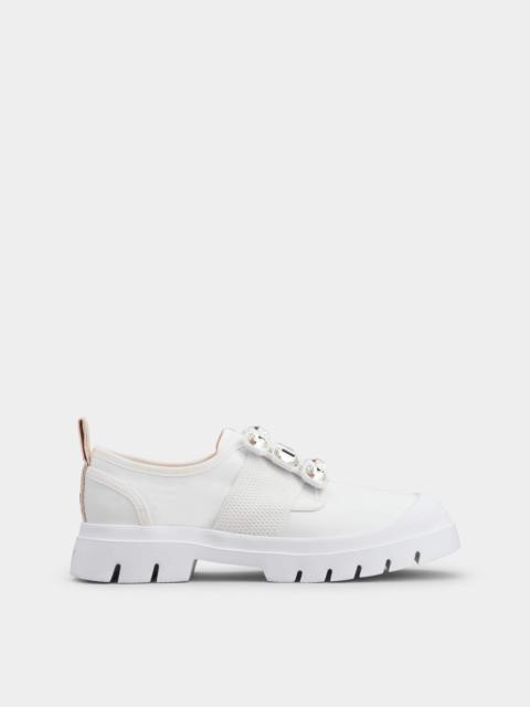 Walky Viv' Strass Buckle Sneakers in Leather