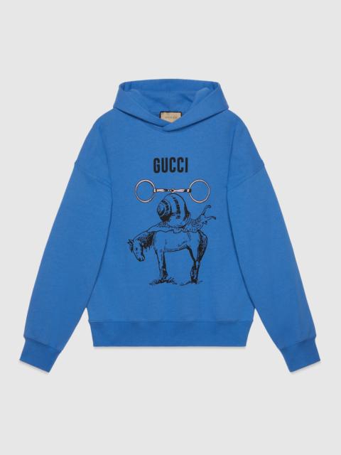 GUCCI Cotton jersey printed sweatshirt