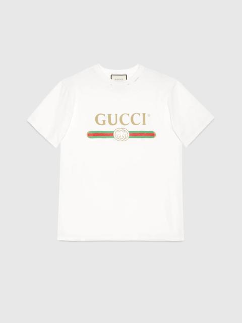 GUCCI Oversize T-shirt with Gucci logo