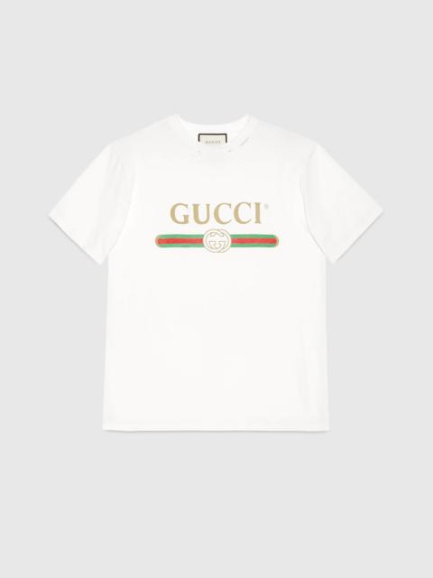 Oversize T-shirt with Gucci logo