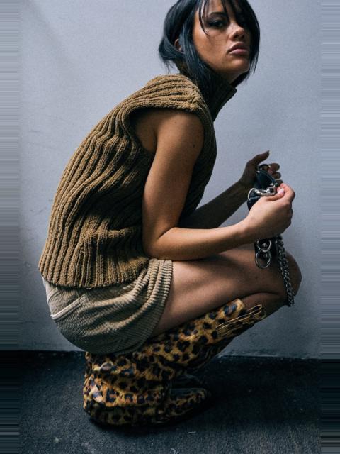 R13 Ribbed Sleeveless Turtleneck