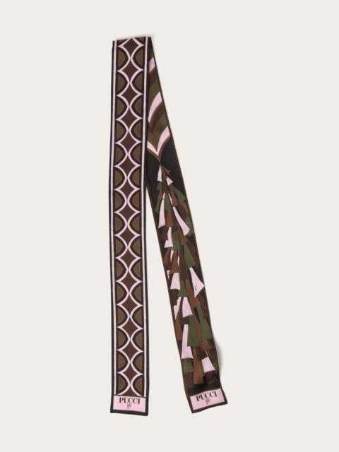 PUCCI MIXED PRINT SILK BANDEAU