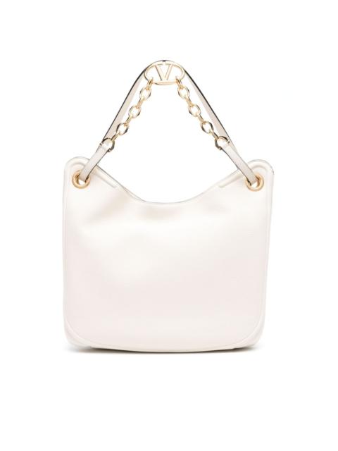 VLogo Moon leather tote bag