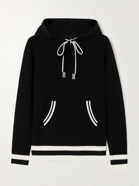 PERFECT MOMENT Hayley two-tone merino wool hoodie