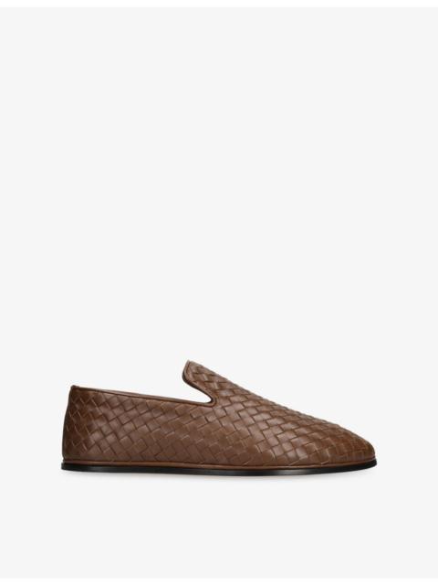 Bottega Veneta Sunday Intrecciato Leather Slippers