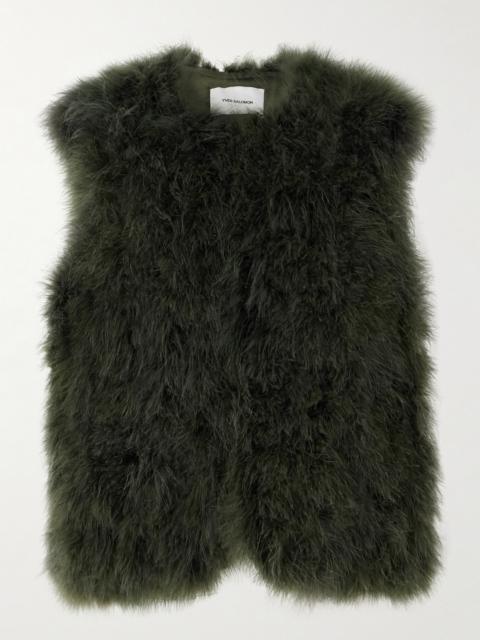 Yves Salomon Feather Vest