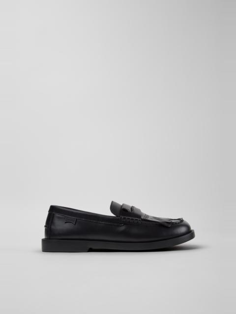 CAMPER Twins Black Leather Shoes for Men.