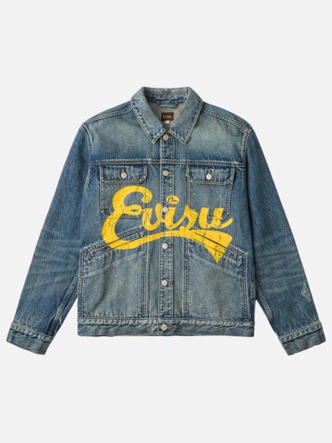 EVISU Evisu Logo Print Denim Work Jacket