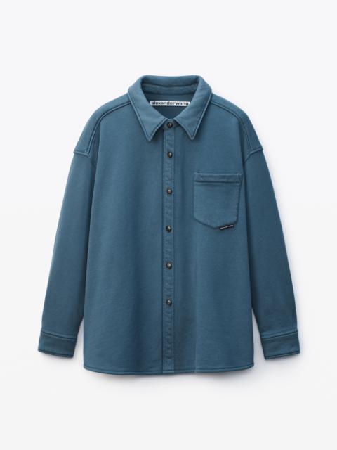 Alexander Wang SHIRT JACKET IN TERRY